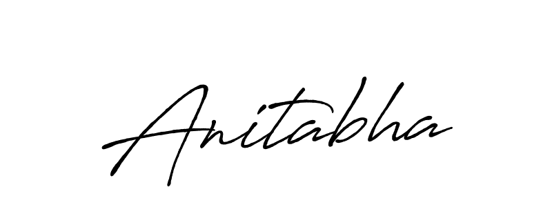 How to make Anitabha signature? Antro_Vectra_Bolder is a professional autograph style. Create handwritten signature for Anitabha name. Anitabha signature style 7 images and pictures png