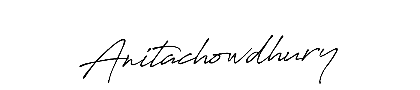 How to make Anitachowdhury signature? Antro_Vectra_Bolder is a professional autograph style. Create handwritten signature for Anitachowdhury name. Anitachowdhury signature style 7 images and pictures png