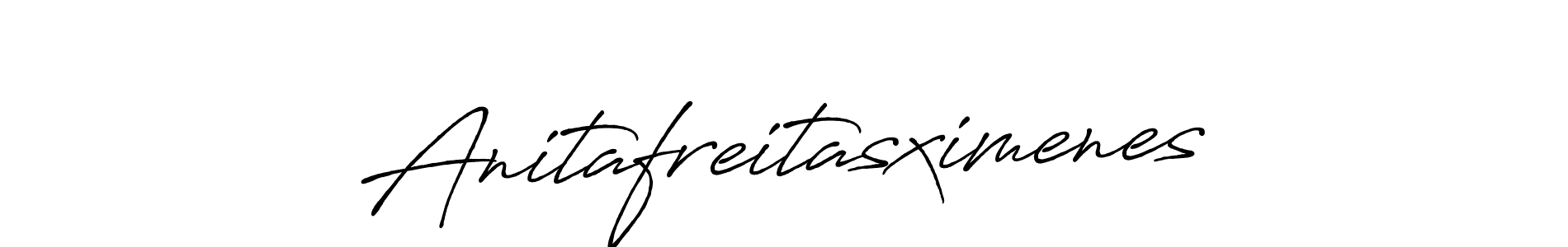 Use a signature maker to create a handwritten signature online. With this signature software, you can design (Antro_Vectra_Bolder) your own signature for name Anitafreitasximenes. Anitafreitasximenes signature style 7 images and pictures png
