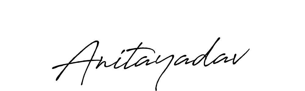 Design your own signature with our free online signature maker. With this signature software, you can create a handwritten (Antro_Vectra_Bolder) signature for name Anitayadav. Anitayadav signature style 7 images and pictures png