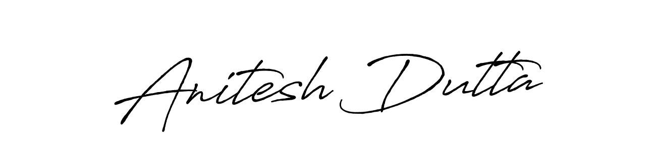 Anitesh Dutta stylish signature style. Best Handwritten Sign (Antro_Vectra_Bolder) for my name. Handwritten Signature Collection Ideas for my name Anitesh Dutta. Anitesh Dutta signature style 7 images and pictures png