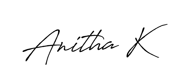 Best and Professional Signature Style for Anitha K. Antro_Vectra_Bolder Best Signature Style Collection. Anitha K signature style 7 images and pictures png