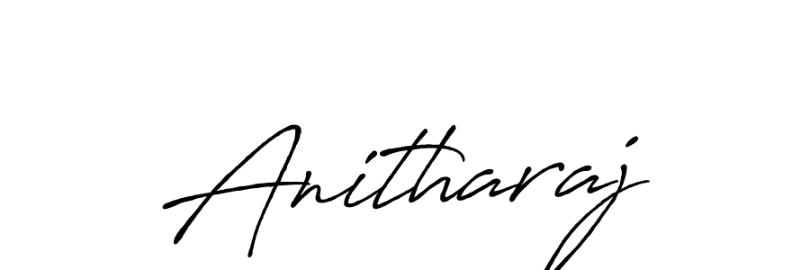 Make a beautiful signature design for name Anitharaj. Use this online signature maker to create a handwritten signature for free. Anitharaj signature style 7 images and pictures png