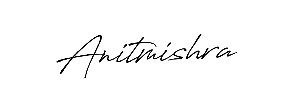 Make a beautiful signature design for name Anitmishra. With this signature (Antro_Vectra_Bolder) style, you can create a handwritten signature for free. Anitmishra signature style 7 images and pictures png