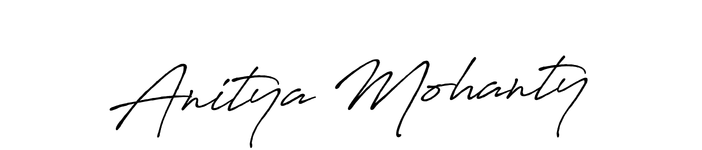 Anitya Mohanty stylish signature style. Best Handwritten Sign (Antro_Vectra_Bolder) for my name. Handwritten Signature Collection Ideas for my name Anitya Mohanty. Anitya Mohanty signature style 7 images and pictures png