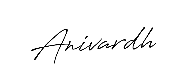 How to make Anivardh name signature. Use Antro_Vectra_Bolder style for creating short signs online. This is the latest handwritten sign. Anivardh signature style 7 images and pictures png