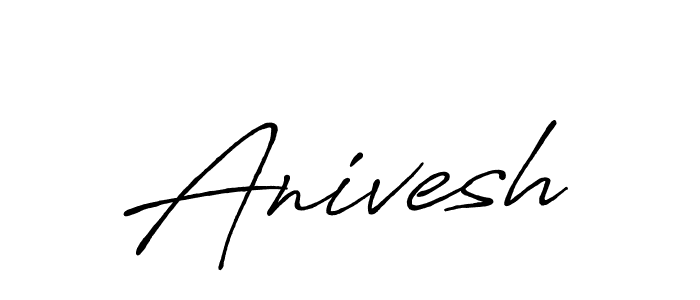 Anivesh stylish signature style. Best Handwritten Sign (Antro_Vectra_Bolder) for my name. Handwritten Signature Collection Ideas for my name Anivesh. Anivesh signature style 7 images and pictures png