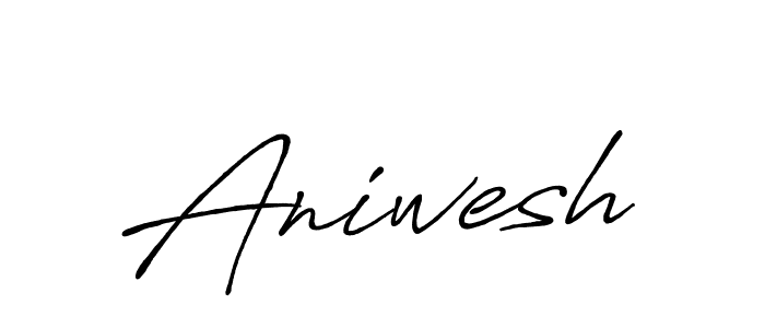 Aniwesh stylish signature style. Best Handwritten Sign (Antro_Vectra_Bolder) for my name. Handwritten Signature Collection Ideas for my name Aniwesh. Aniwesh signature style 7 images and pictures png