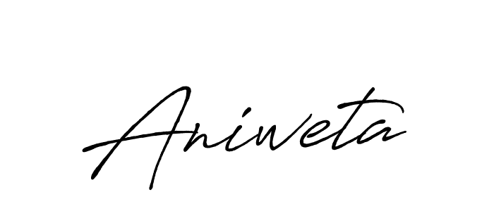 Design your own signature with our free online signature maker. With this signature software, you can create a handwritten (Antro_Vectra_Bolder) signature for name Aniweta. Aniweta signature style 7 images and pictures png