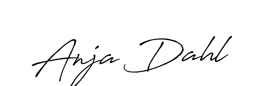 Make a short Anja Dahl signature style. Manage your documents anywhere anytime using Antro_Vectra_Bolder. Create and add eSignatures, submit forms, share and send files easily. Anja Dahl signature style 7 images and pictures png