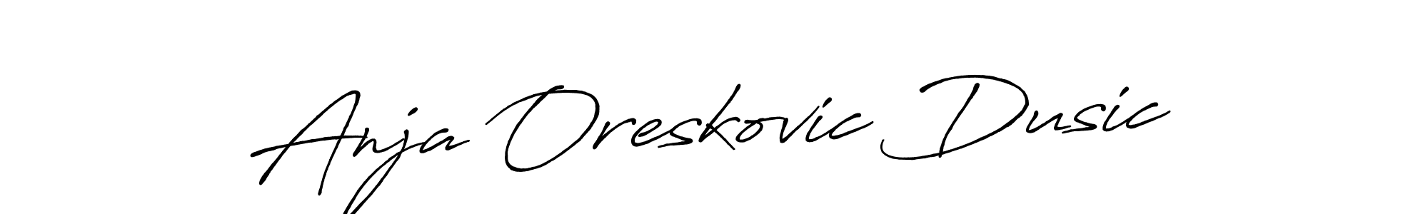 Once you've used our free online signature maker to create your best signature Antro_Vectra_Bolder style, it's time to enjoy all of the benefits that Anja Oreskovic Dusic name signing documents. Anja Oreskovic Dusic signature style 7 images and pictures png