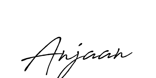 Anjaan stylish signature style. Best Handwritten Sign (Antro_Vectra_Bolder) for my name. Handwritten Signature Collection Ideas for my name Anjaan. Anjaan signature style 7 images and pictures png