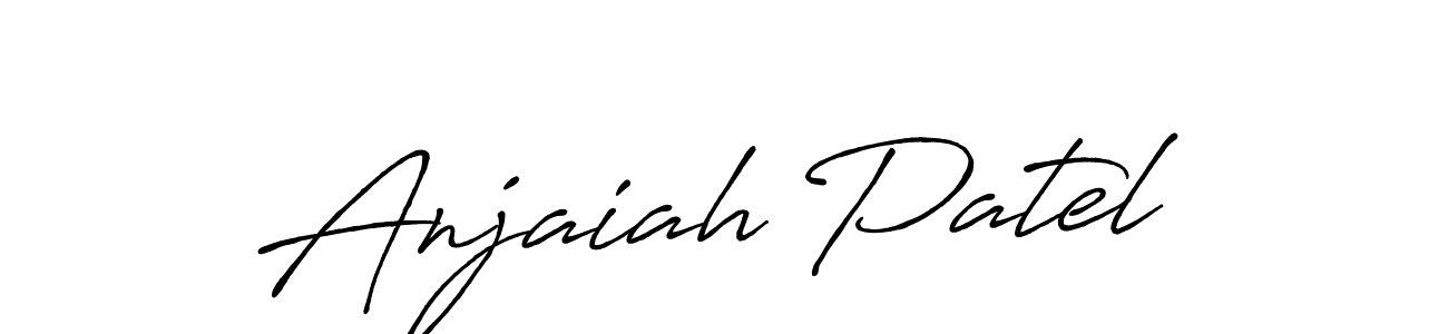 How to make Anjaiah Patel signature? Antro_Vectra_Bolder is a professional autograph style. Create handwritten signature for Anjaiah Patel name. Anjaiah Patel signature style 7 images and pictures png