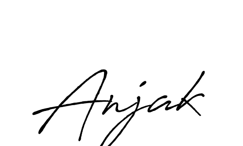 Best and Professional Signature Style for Anjak. Antro_Vectra_Bolder Best Signature Style Collection. Anjak signature style 7 images and pictures png