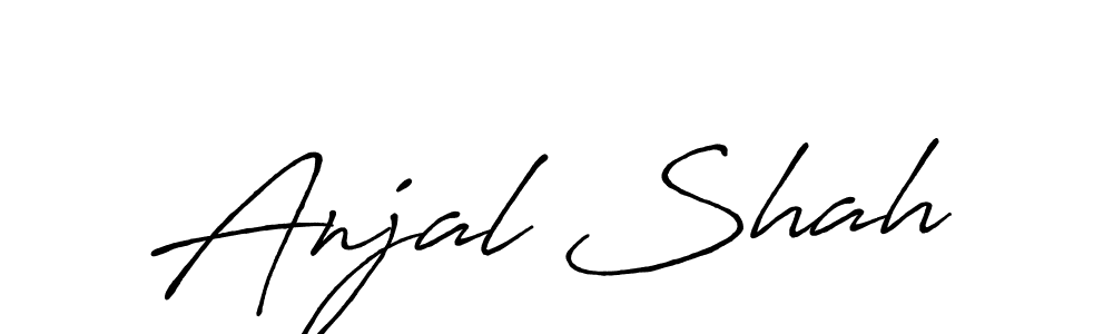 How to make Anjal Shah signature? Antro_Vectra_Bolder is a professional autograph style. Create handwritten signature for Anjal Shah name. Anjal Shah signature style 7 images and pictures png