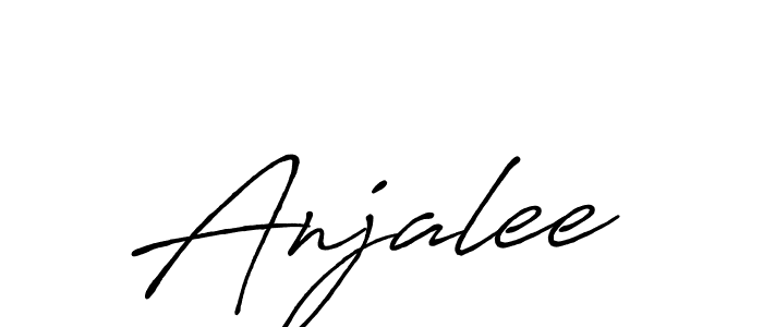 Anjalee stylish signature style. Best Handwritten Sign (Antro_Vectra_Bolder) for my name. Handwritten Signature Collection Ideas for my name Anjalee. Anjalee signature style 7 images and pictures png