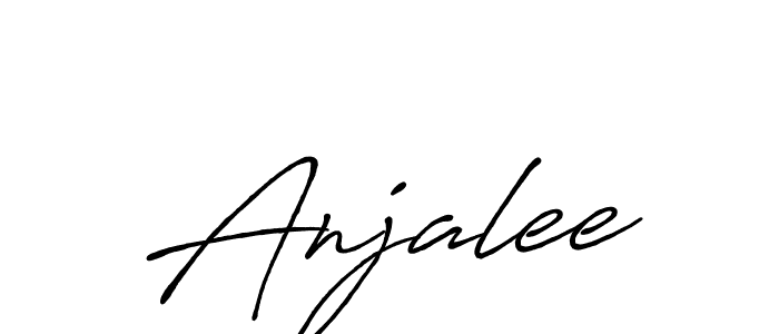 Make a beautiful signature design for name Anjalee. With this signature (Antro_Vectra_Bolder) style, you can create a handwritten signature for free. Anjalee signature style 7 images and pictures png