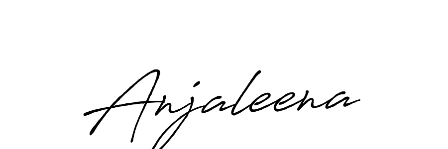 How to make Anjaleena name signature. Use Antro_Vectra_Bolder style for creating short signs online. This is the latest handwritten sign. Anjaleena signature style 7 images and pictures png