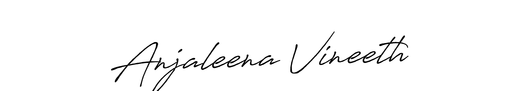 This is the best signature style for the Anjaleena Vineeth name. Also you like these signature font (Antro_Vectra_Bolder). Mix name signature. Anjaleena Vineeth signature style 7 images and pictures png
