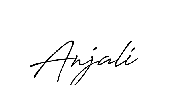 Make a beautiful signature design for name Anjali. With this signature (Antro_Vectra_Bolder) style, you can create a handwritten signature for free. Anjali signature style 7 images and pictures png