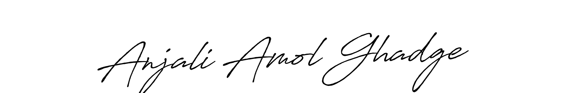 The best way (Antro_Vectra_Bolder) to make a short signature is to pick only two or three words in your name. The name Anjali Amol Ghadge include a total of six letters. For converting this name. Anjali Amol Ghadge signature style 7 images and pictures png