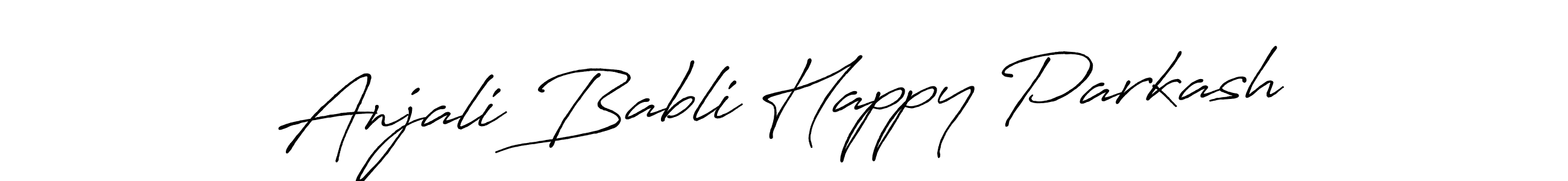 Similarly Antro_Vectra_Bolder is the best handwritten signature design. Signature creator online .You can use it as an online autograph creator for name Anjali Babli Happy Parkash. Anjali Babli Happy Parkash signature style 7 images and pictures png