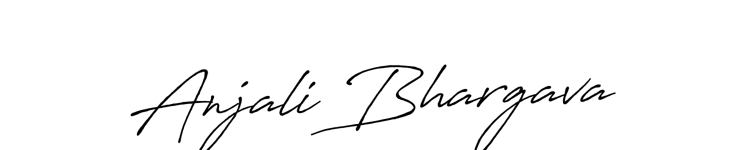 Also You can easily find your signature by using the search form. We will create Anjali Bhargava name handwritten signature images for you free of cost using Antro_Vectra_Bolder sign style. Anjali Bhargava signature style 7 images and pictures png