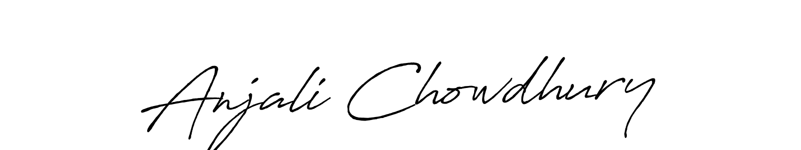 Make a beautiful signature design for name Anjali Chowdhury. Use this online signature maker to create a handwritten signature for free. Anjali Chowdhury signature style 7 images and pictures png