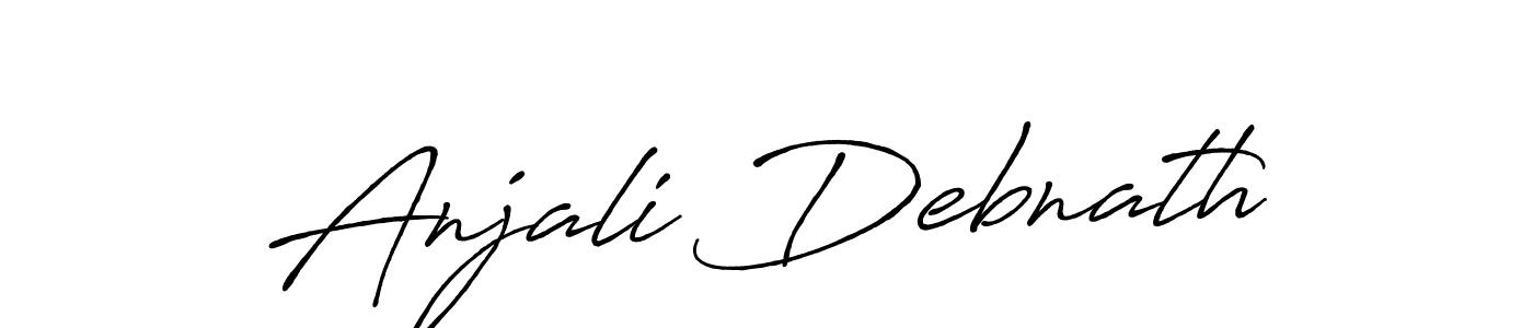 Make a beautiful signature design for name Anjali Debnath. With this signature (Antro_Vectra_Bolder) style, you can create a handwritten signature for free. Anjali Debnath signature style 7 images and pictures png