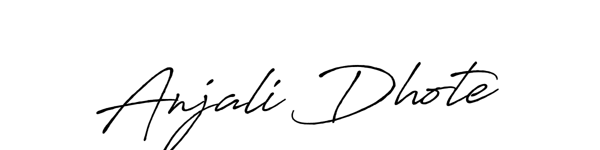 Design your own signature with our free online signature maker. With this signature software, you can create a handwritten (Antro_Vectra_Bolder) signature for name Anjali Dhote. Anjali Dhote signature style 7 images and pictures png