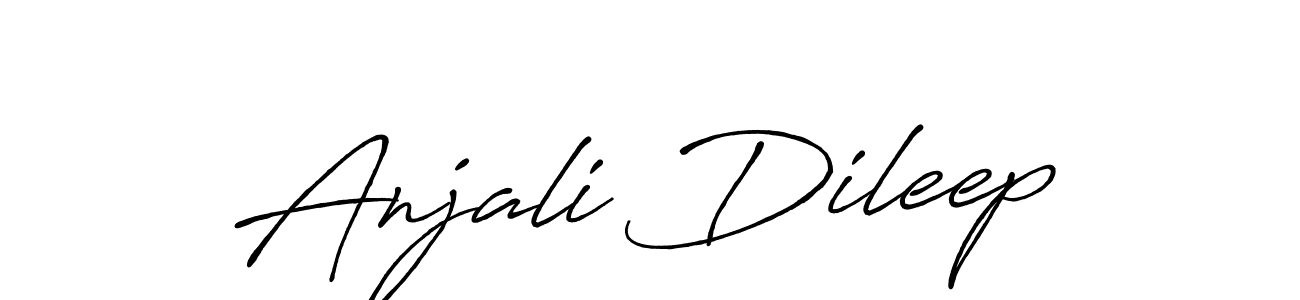 Use a signature maker to create a handwritten signature online. With this signature software, you can design (Antro_Vectra_Bolder) your own signature for name Anjali Dileep. Anjali Dileep signature style 7 images and pictures png