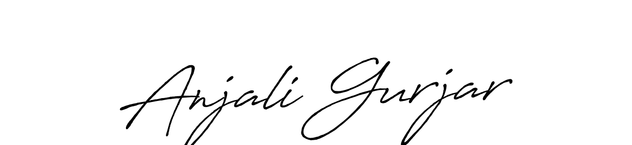 This is the best signature style for the Anjali Gurjar name. Also you like these signature font (Antro_Vectra_Bolder). Mix name signature. Anjali Gurjar signature style 7 images and pictures png