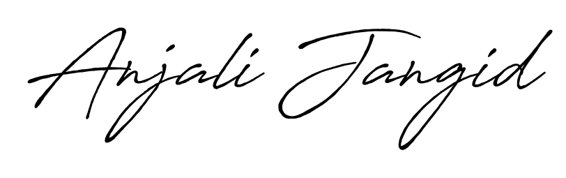 Style your name Anjali Jangid with confidence using Antro_Vectra_Bolder signature design. Simple, elegant, and ready for immediate document use. Anjali Jangid signature style 7 images and pictures png
