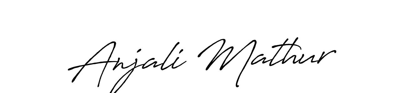 Also You can easily find your signature by using the search form. We will create Anjali Mathur name handwritten signature images for you free of cost using Antro_Vectra_Bolder sign style. Anjali Mathur signature style 7 images and pictures png