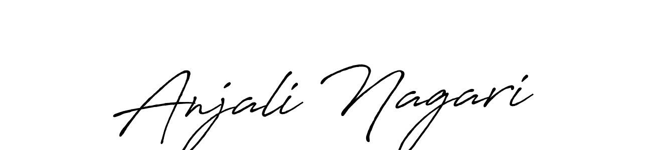 Similarly Antro_Vectra_Bolder is the best handwritten signature design. Signature creator online .You can use it as an online autograph creator for name Anjali Nagari. Anjali Nagari signature style 7 images and pictures png