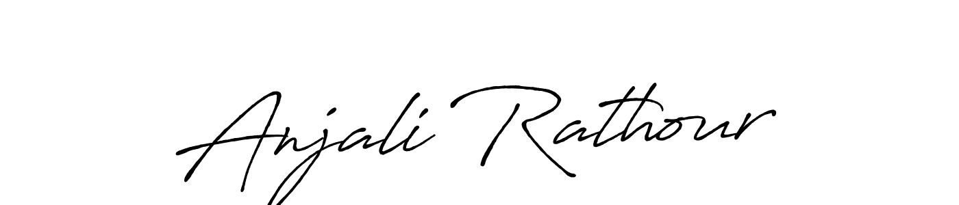 Create a beautiful signature design for name Anjali Rathour. With this signature (Antro_Vectra_Bolder) fonts, you can make a handwritten signature for free. Anjali Rathour signature style 7 images and pictures png