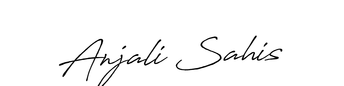 How to make Anjali Sahis signature? Antro_Vectra_Bolder is a professional autograph style. Create handwritten signature for Anjali Sahis name. Anjali Sahis signature style 7 images and pictures png