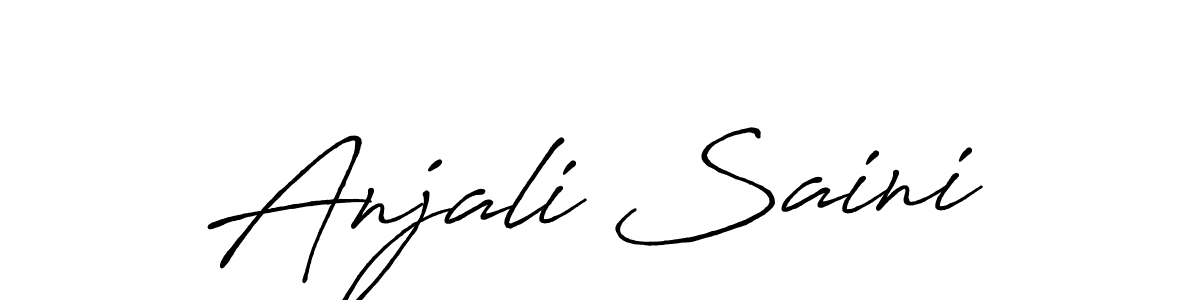 The best way (Antro_Vectra_Bolder) to make a short signature is to pick only two or three words in your name. The name Anjali Saini include a total of six letters. For converting this name. Anjali Saini signature style 7 images and pictures png