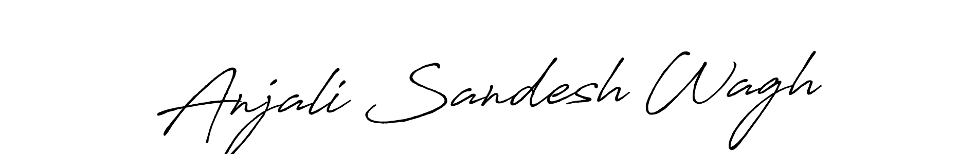 How to make Anjali Sandesh Wagh signature? Antro_Vectra_Bolder is a professional autograph style. Create handwritten signature for Anjali Sandesh Wagh name. Anjali Sandesh Wagh signature style 7 images and pictures png