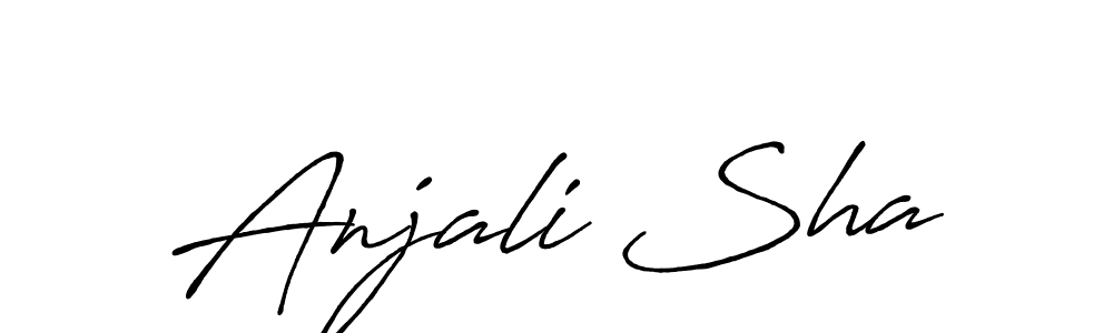 Make a short Anjali Sha signature style. Manage your documents anywhere anytime using Antro_Vectra_Bolder. Create and add eSignatures, submit forms, share and send files easily. Anjali Sha signature style 7 images and pictures png
