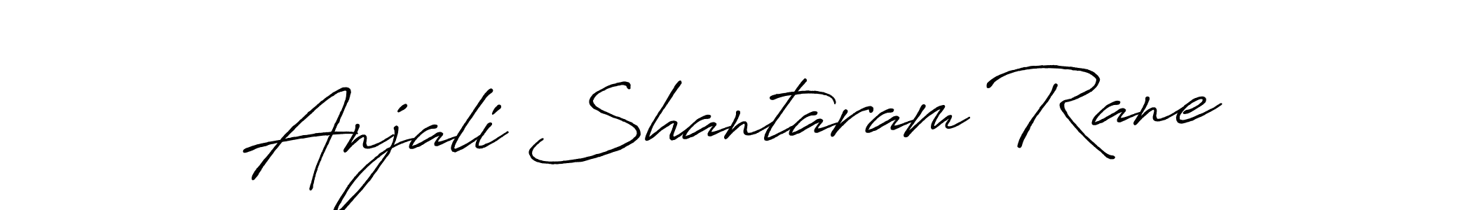 Create a beautiful signature design for name Anjali Shantaram Rane. With this signature (Antro_Vectra_Bolder) fonts, you can make a handwritten signature for free. Anjali Shantaram Rane signature style 7 images and pictures png