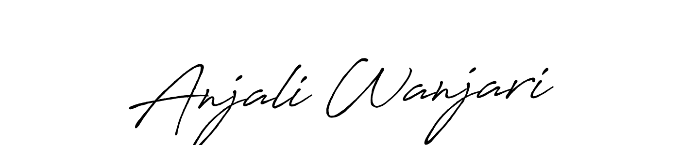 How to Draw Anjali Wanjari signature style? Antro_Vectra_Bolder is a latest design signature styles for name Anjali Wanjari. Anjali Wanjari signature style 7 images and pictures png