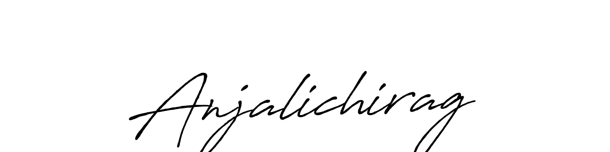 Also You can easily find your signature by using the search form. We will create Anjalichirag name handwritten signature images for you free of cost using Antro_Vectra_Bolder sign style. Anjalichirag signature style 7 images and pictures png