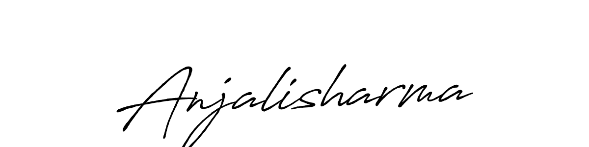 You should practise on your own different ways (Antro_Vectra_Bolder) to write your name (Anjalisharma) in signature. don't let someone else do it for you. Anjalisharma signature style 7 images and pictures png