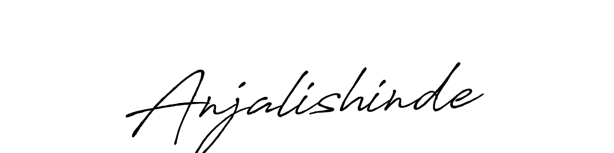 How to make Anjalishinde signature? Antro_Vectra_Bolder is a professional autograph style. Create handwritten signature for Anjalishinde name. Anjalishinde signature style 7 images and pictures png