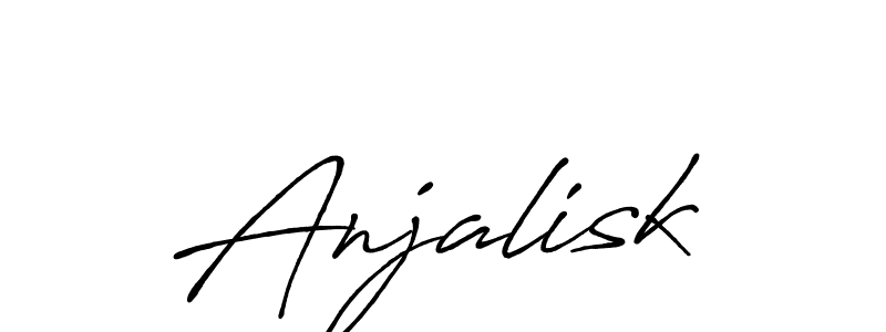 Once you've used our free online signature maker to create your best signature Antro_Vectra_Bolder style, it's time to enjoy all of the benefits that Anjalisk name signing documents. Anjalisk signature style 7 images and pictures png