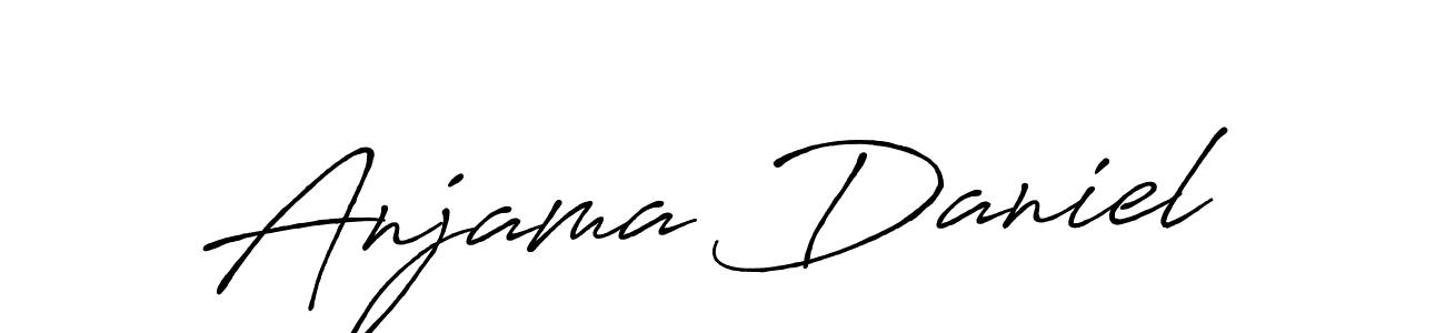 How to Draw Anjama Daniel signature style? Antro_Vectra_Bolder is a latest design signature styles for name Anjama Daniel. Anjama Daniel signature style 7 images and pictures png