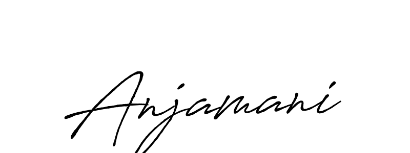 Once you've used our free online signature maker to create your best signature Antro_Vectra_Bolder style, it's time to enjoy all of the benefits that Anjamani name signing documents. Anjamani signature style 7 images and pictures png