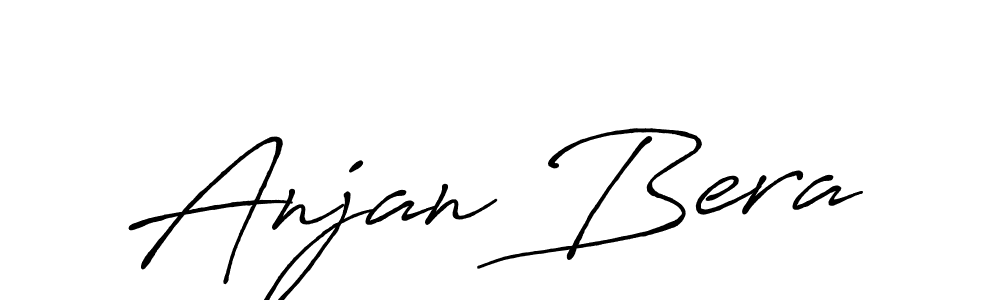 Create a beautiful signature design for name Anjan Bera. With this signature (Antro_Vectra_Bolder) fonts, you can make a handwritten signature for free. Anjan Bera signature style 7 images and pictures png