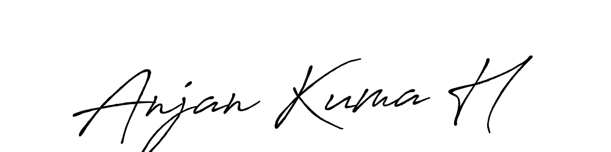 Similarly Antro_Vectra_Bolder is the best handwritten signature design. Signature creator online .You can use it as an online autograph creator for name Anjan Kuma H. Anjan Kuma H signature style 7 images and pictures png